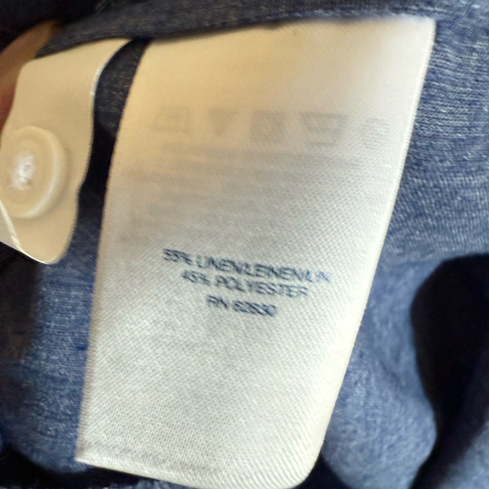 Women’s land end denim shirt dress w belt pockets linen blend sz 6 - Picture 5 of 5